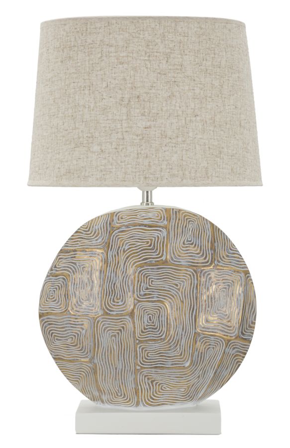 LAMPADA DA TAVOLO RESINA ECLIPS CM 38X64
