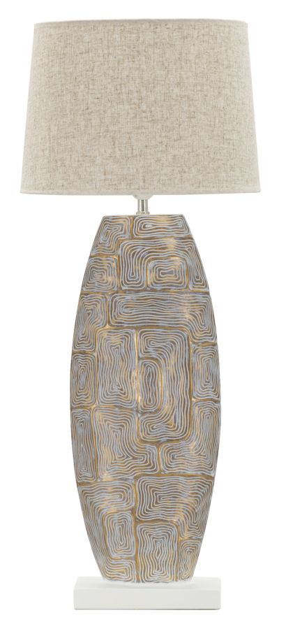 LAMPADA DA TAVOLO RESINA ECLIPS TOWER CM 38X90