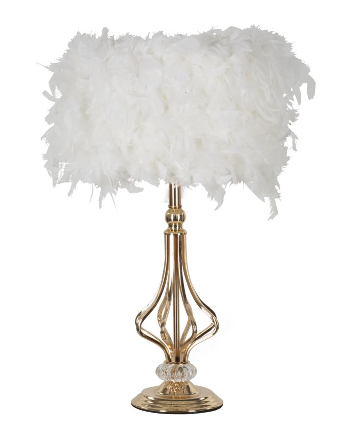 LAMPADA DA TAVOLO TARTY BIANCA CM 25X54