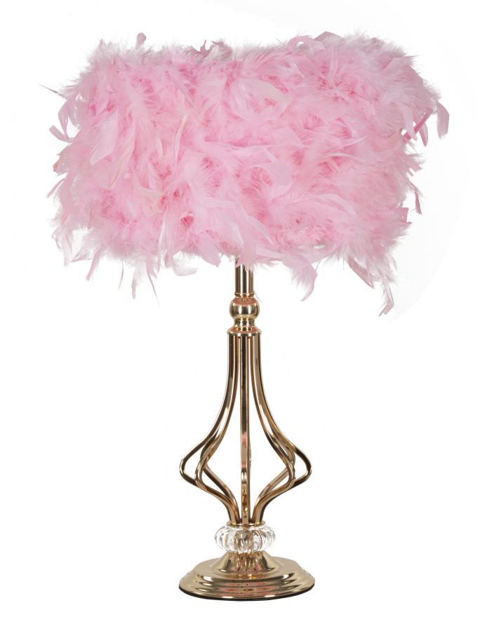 LAMPADA DA TAVOLO TARTY ROSA CM 25X54