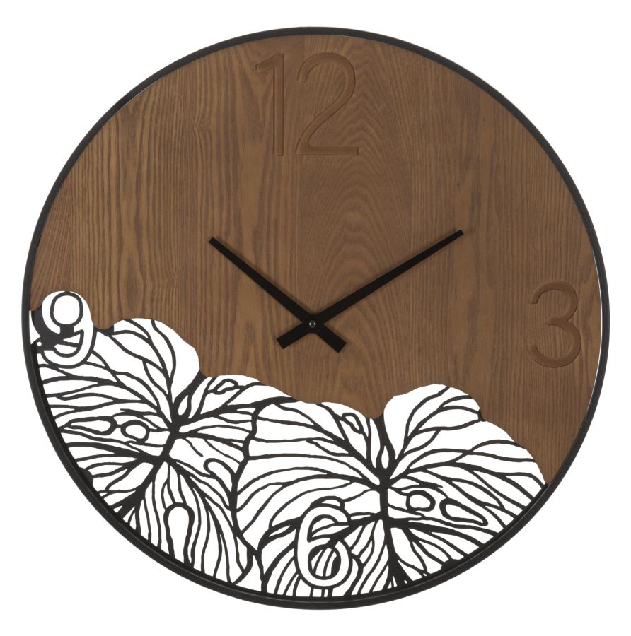 ORLOGIO DA MURO WOOD/LEAF CM 60X2