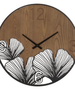 OROLOGIO DA MURO SUPER WOOD/LEAF CM  60X2