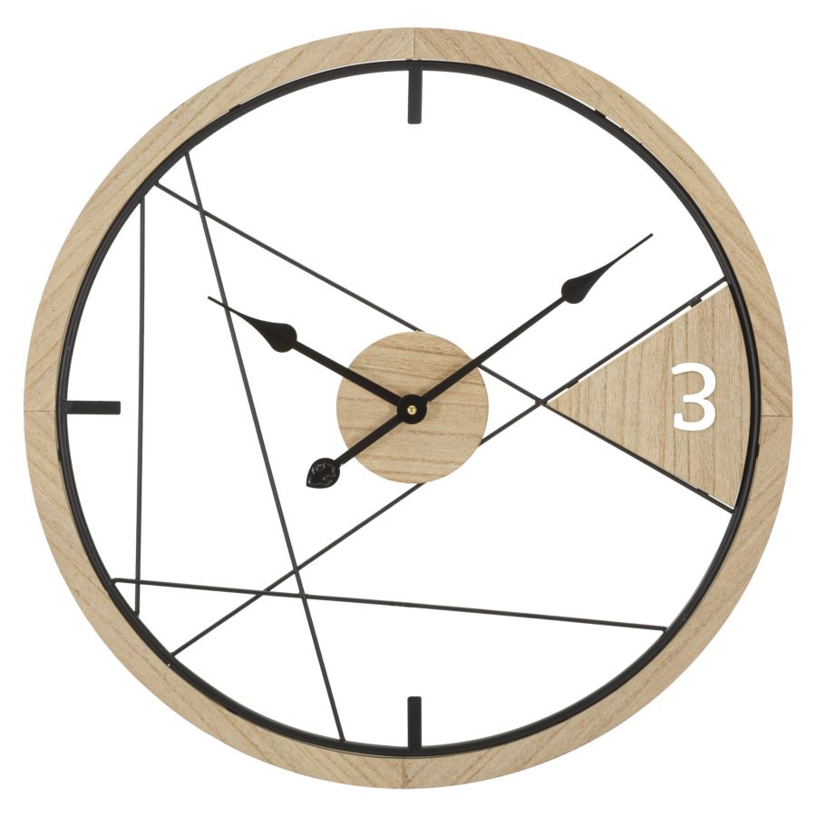OROLOGIO DA MURO GEOMETRIC DESIGN CM 60X2,5