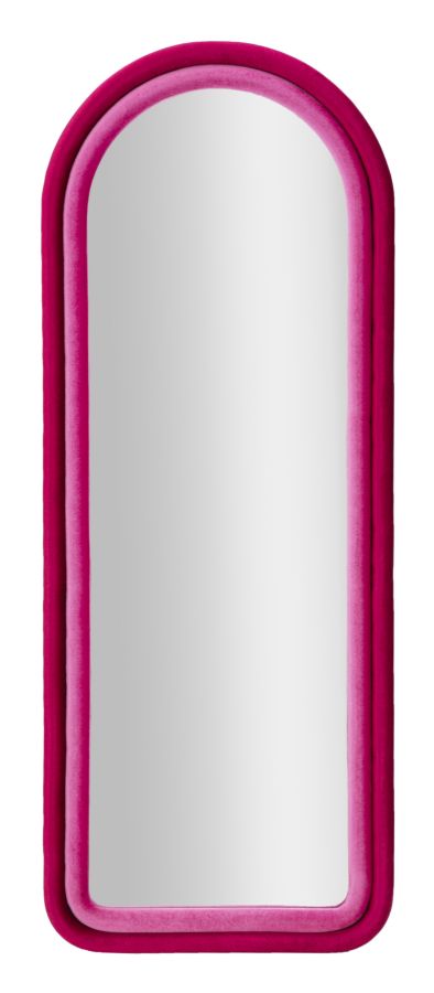 SPECCHIO DA MURO CLOE VELLUTO FUXIA CM 60X4X160