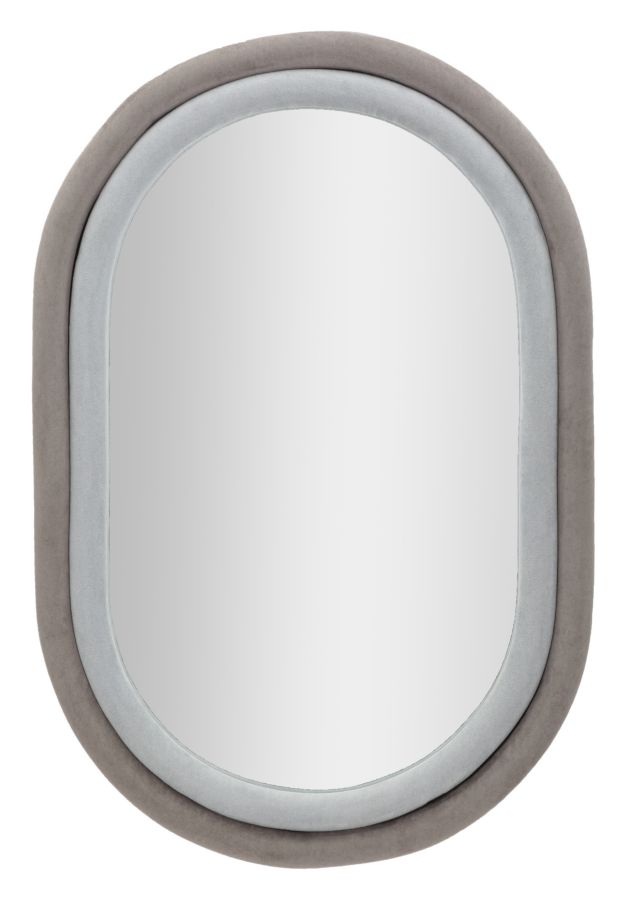SPECCHIO DA MUTO ANTONY VELLUTO GRIGIO/MIX CM 60X4X90