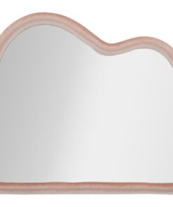 SPECCHIO DA MURO CLOUD VELLUTO ROSA CM 90X4X60