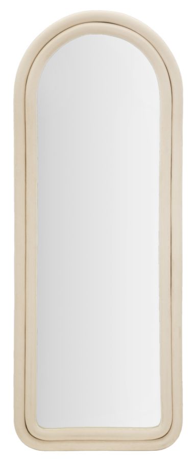 SPECCHIO DA MURO CLOE VELLUTO CREMA CM 60X4X160