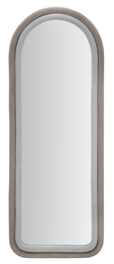 SPECCHIO DA MURO CLOE VELLUTO GRIGIO CM 60X4X160
