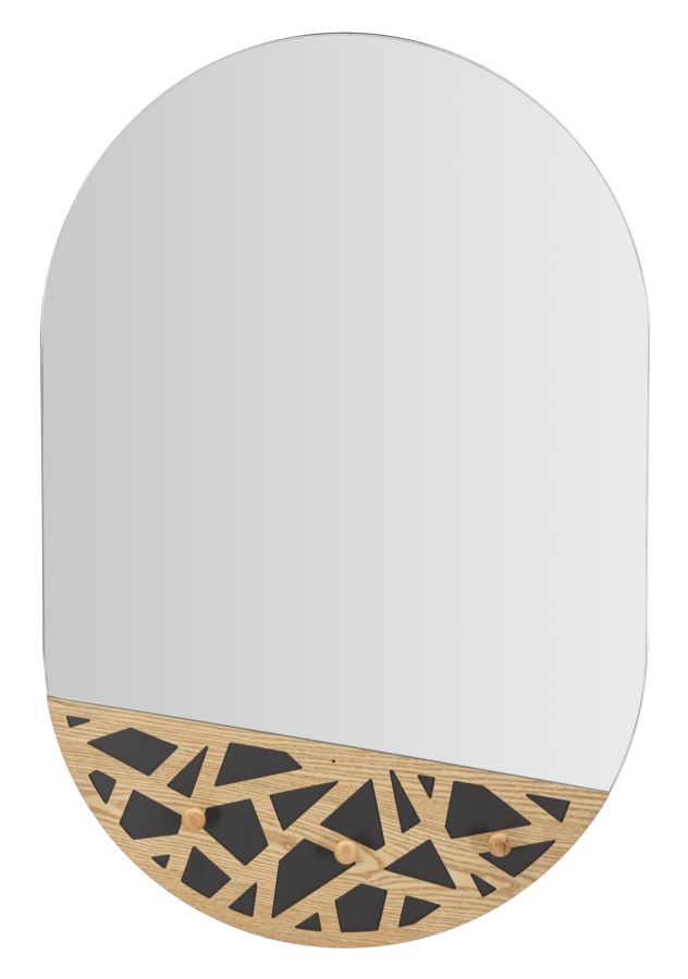 SPECCHIO DA MURO C/APP-ABITI CARV CM 60X5,3X90