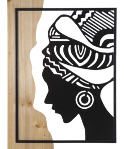 PANNELLO DA MURO TRIBAL FERRO E WOOD CM 53X2X80