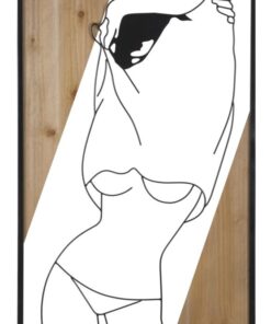 PANNELLO DA MURO STRIP -B- FERRO E WOOD CM 50X2X90