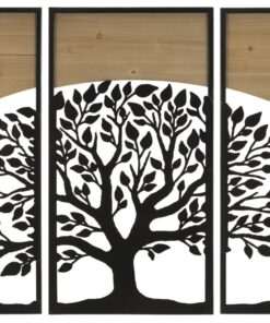 PANNELLO DA MURO ARC FERRO E WOOD SET 3PZ CM 105X2X70 (35X2X70)