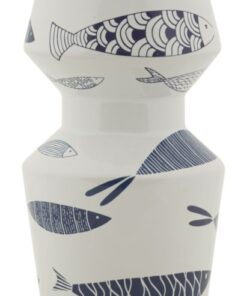 VASO CERAMICA FISH DOUBLE CM  14X34