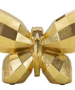 VASO BUTTERFLY GOLD CM 22,5X8X15
