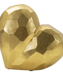 VASO HEART GOLD CM 19X9X18