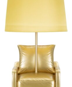 LAMPADA DA COMODINO MIDCENTURY GIALLA CM  26X46