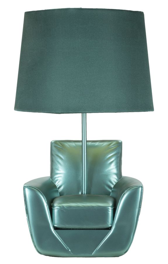 LAMPADA DA COMODINO MIDCENTURY TURCHESE CM 26X43