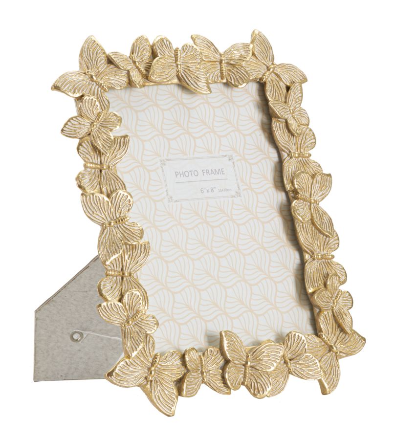CORNICE FARFALLE GLOD CM 22,3X2,3X27,8 (MISURA INTERNA CM 15X20)