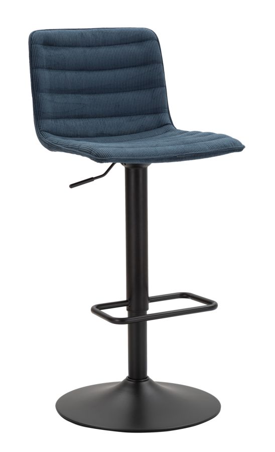 SGABELLO BAR HIGH NAVY CM 43X49,5X85,5-107(SEDUTA CM 61-82,5) SET 2PCS