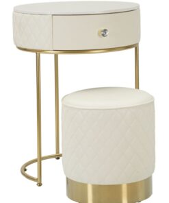 COMODINO/TOLETTA C/PUFF SHARON CM  52X70 -  36X39