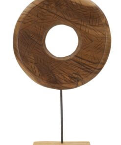 SCULTURA DORAT IN TEAK RICICLATO CM 35X10X58 (PEZZI UNICI - NON RIP. IN SERIE)