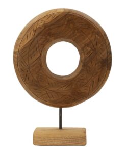 SCULTURA DORAT IN TEAK RICICLATO CM 28X10X38 (PEZZI UNICI - NON RIP. IN SERIE)