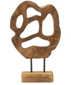 SCULTURA LUBANG IN TEAK RICICLATO CM 25X10X38 (PEZZI UNICI - NON RIP. IN SERIE)