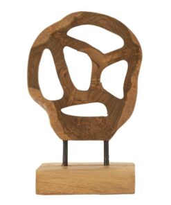 SCULTURA LUBANG IN TEAK RICICLATO CM 18X10X27 (PEZZI UNICI - NON RIP. IN SERIE)