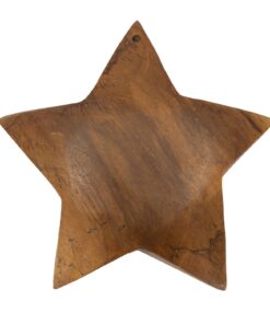 DECORAZIONE BINTANG DA APP.IN TEAK RIC. CM19X5 MIN2(PEZZI UNICI-NON RIP. IN SER