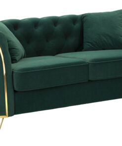 DIVANO EMY VERDE C/CUSCINI CM 162X83X76