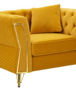 POLTRONA EMY SENAPE C/CUSCINO CM 104X83X76