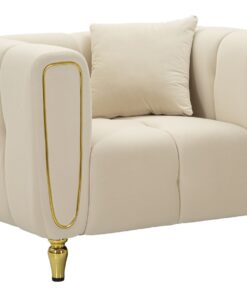 POLTRONA ALMA CREMA C/CUSCINO CM 97X81X71
