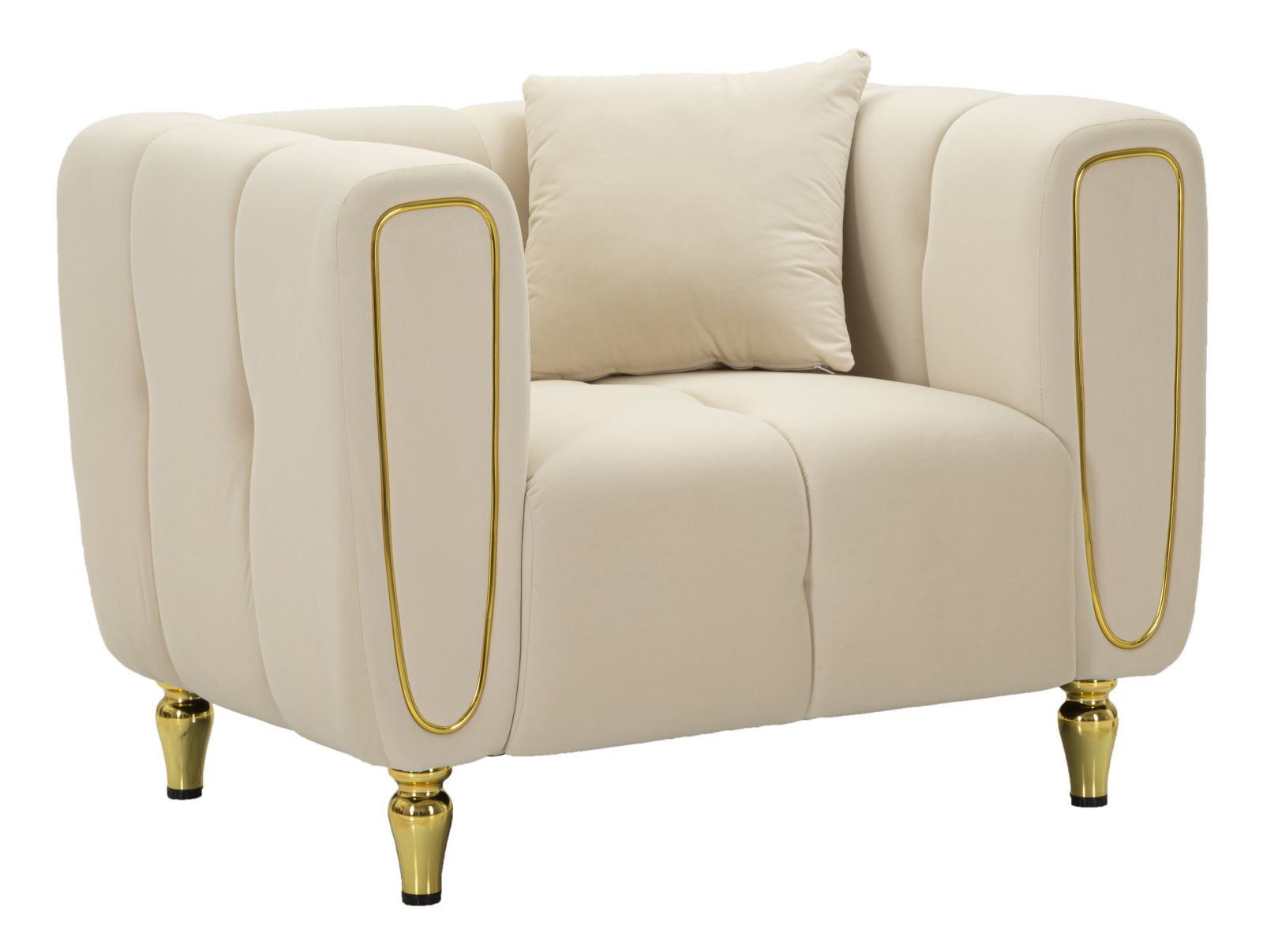 POLTRONA ALMA CREMA C/CUSCINO CM 97X81X71