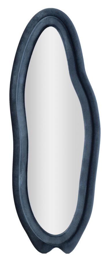 SPECCHIO DA MURO CHANELE BLU CM 60X4X160
