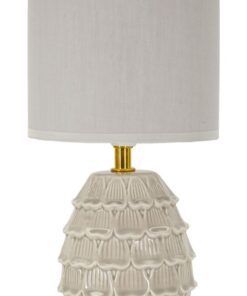 LAMPADA DA COMODINO PIGNY GRIGIA CM  15X30,5