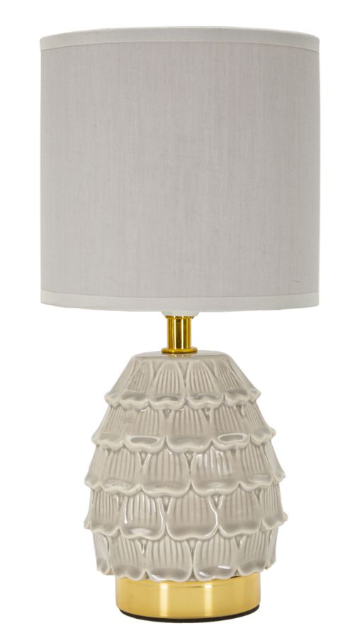 LAMPADA DA COMODINO PIGNY GRIGIA CM 15X30,5