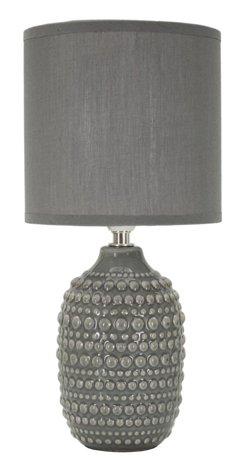 LAMPADA DA COMODINO POINTS GRIGIA CM 15X30,5