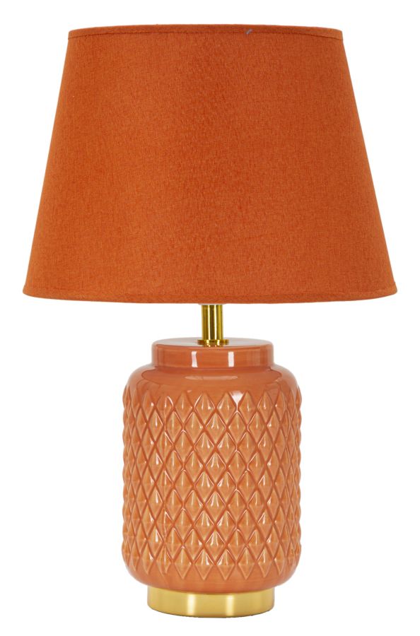 LAMPADA DA TAVOLO SQUARE ARANCIONE CM 28X44