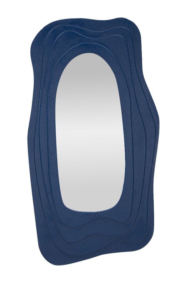 SPECCHIO DA MURO DAFNE BLU CM 90X4X165