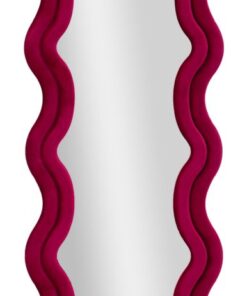 SPECCHIO DA MURO EMILY VELLUTO FUXIA CM 60X6X160 (MISURA SPECCHIO CM 42X144)