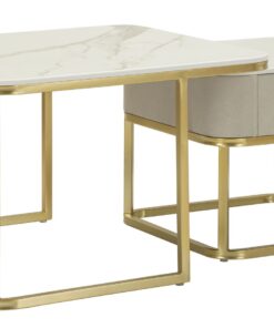 TAVOLI DA CAFFE' BEAUTY COPPIA CM 70X70X48-50X50X43,5