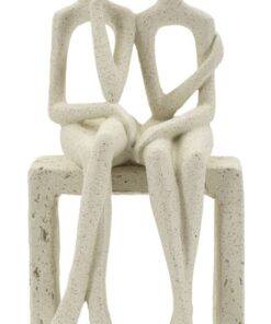 STATUETTA COPPIA STONS CM 11,5X9X25