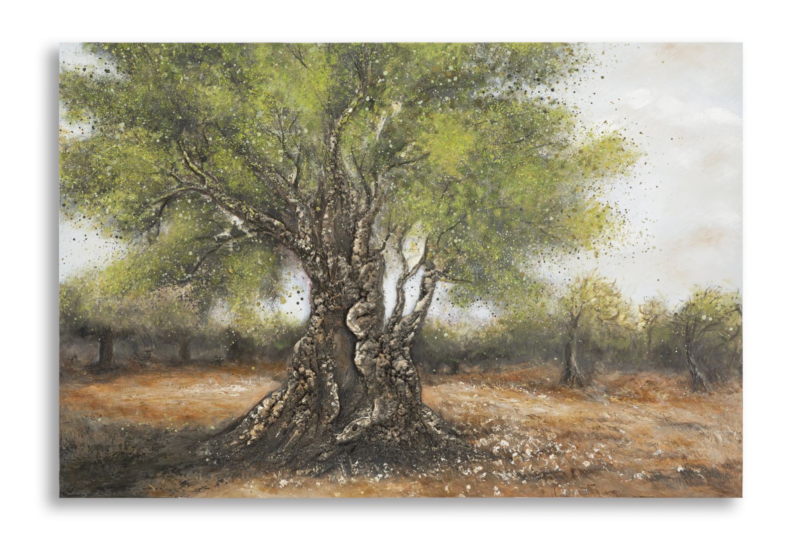 DIPINTO SU TELA OLIVO -C- CM 120X3,8X80