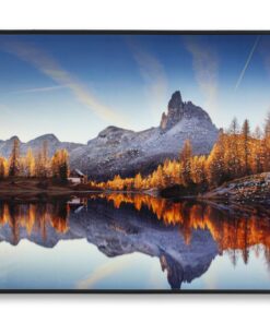 STAMPA SU TELA LACCATA C/CORNICE LAKE CM 90X4X60