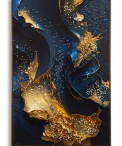 STAMPA SU TELA LACCATA C/CORNICE ANDROMEDA -B- CM 60X4X90