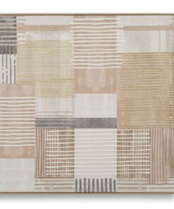 STAMPA DIPINTA SU TELA LIGNES C/CORNICE -B- CM 60X3X60