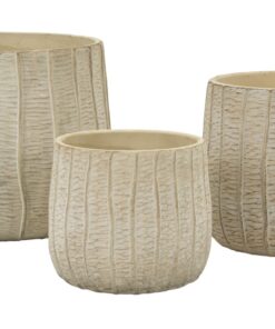 CACHEPOT FLAKE SET 3 PZ CM 30,5X27-25X22,2-19,5X18