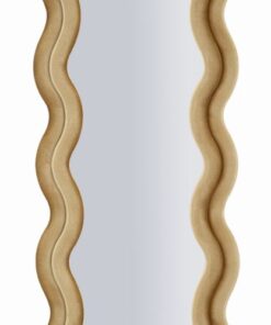 SPECCHIO DA MURO EMILY VELLUTO ORO CM 60X6X160 (MISURA SPECCHIO CM 42X144)