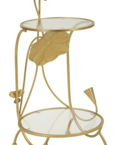 TAVOLINETTO 2 RIPIANI FLOWERS CM  40X78