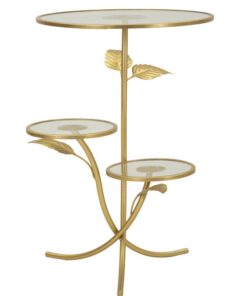 TAVOLINETTO 3 RIPIANI LEAF CM  54X69,5